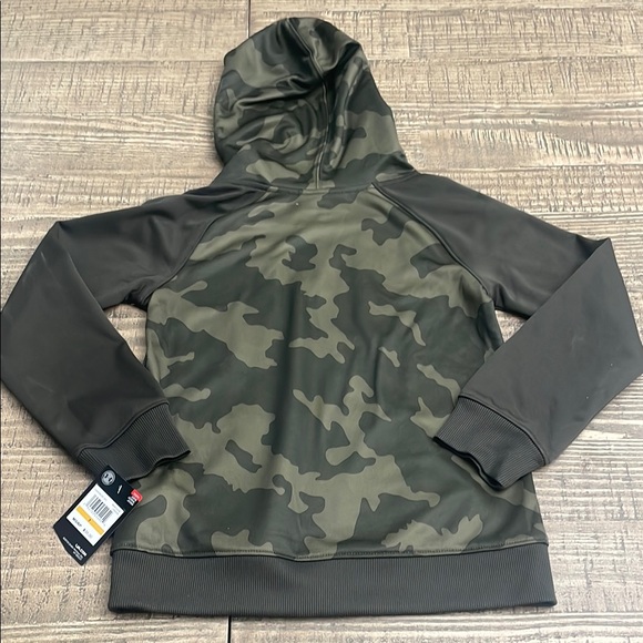 Under Armour Camo Hoodie with Bold Orange Logo - Picture 2 of 2